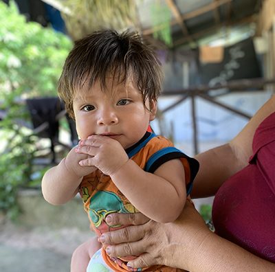 One-year old Iquer who is part of our program with UNICEF for children with disabilities.